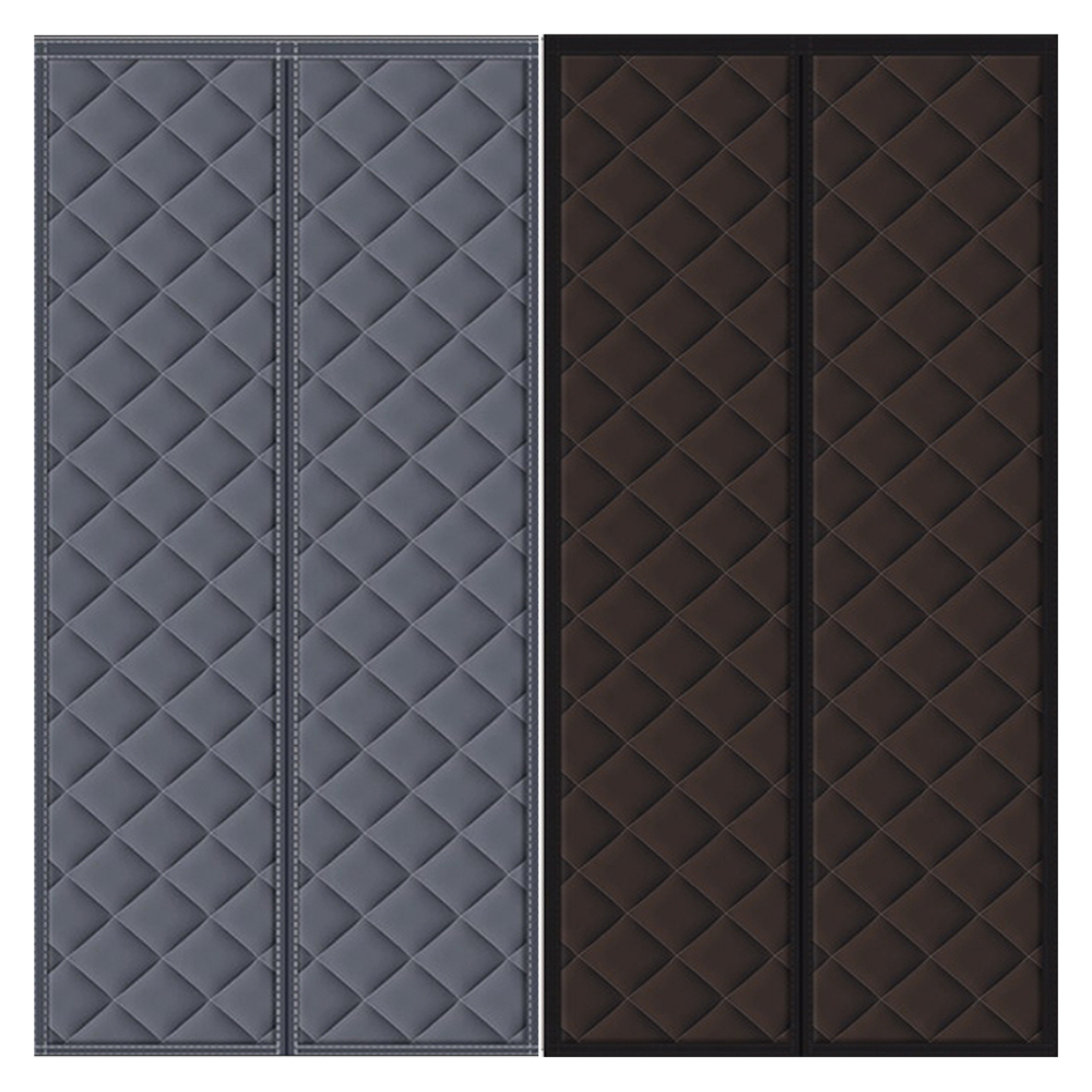 Magnetic Thermal Insulated Door Curtain with Quilted Panels for Patio Sliding - Image 3