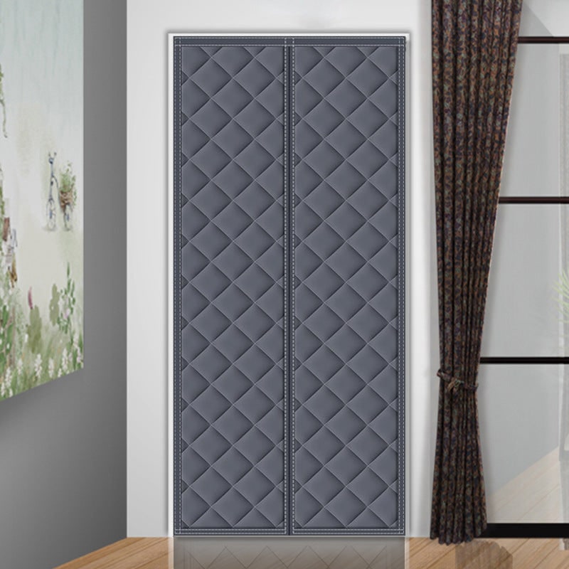 Magnetic Thermal Insulated Door Curtain with Quilted Panels for Patio Sliding - Image 4