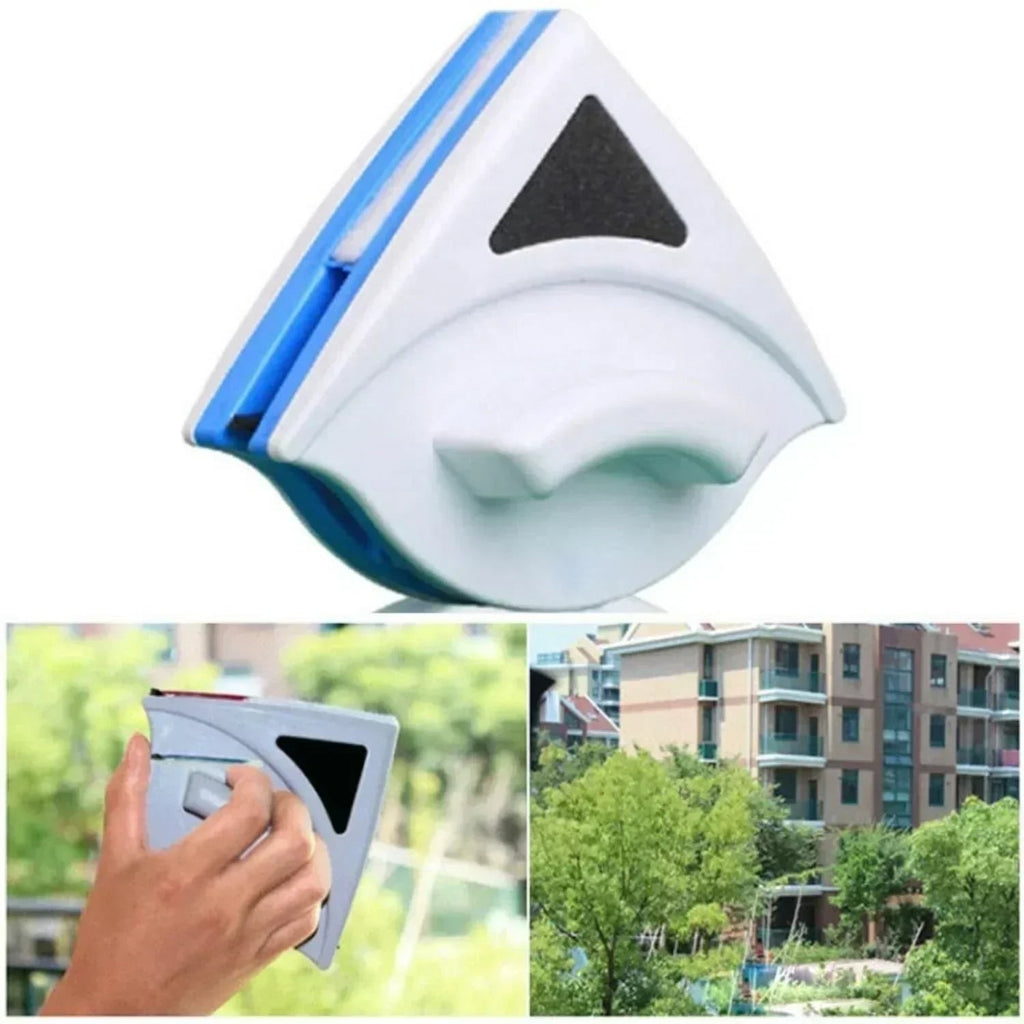 Magnetic Window Cleaner and Squeegee with Triangular Design for Hard-To-Reach - Image 11