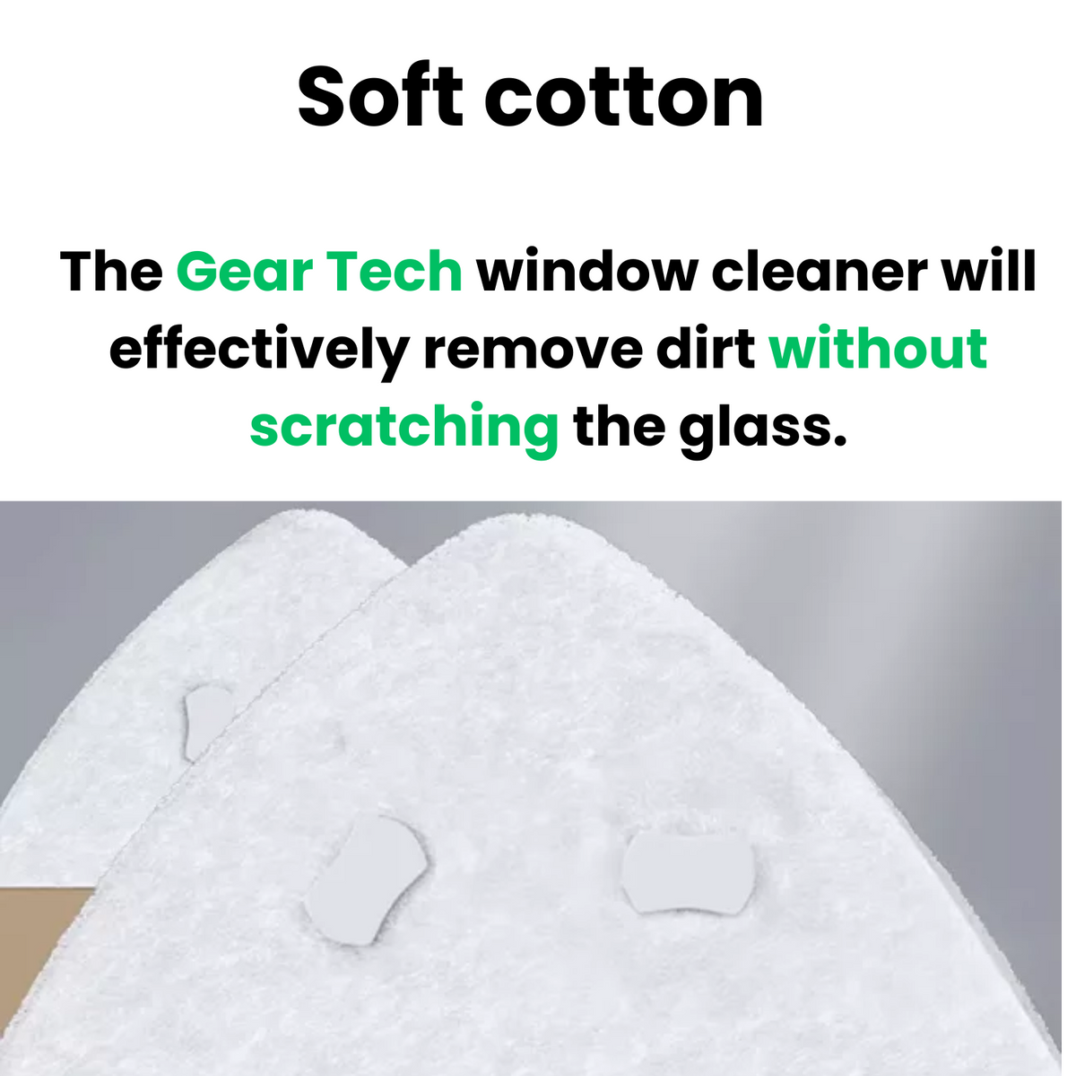 Magnetic Window Cleaner and Squeegee with Triangular Design for Hard-To-Reach - Image 2