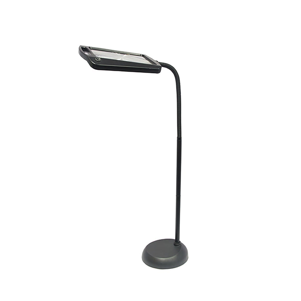 Magnifying Floor Lamp with Swing Arm Gooseneck Adjustable LED and Flexible Base Torchiere - Image 2