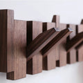 Wooden Piano-Style Coat Rack – Wall-Mounted Decorative Hanger with Solid Wood Hooks | Functional Storage & Artistic Home Décor