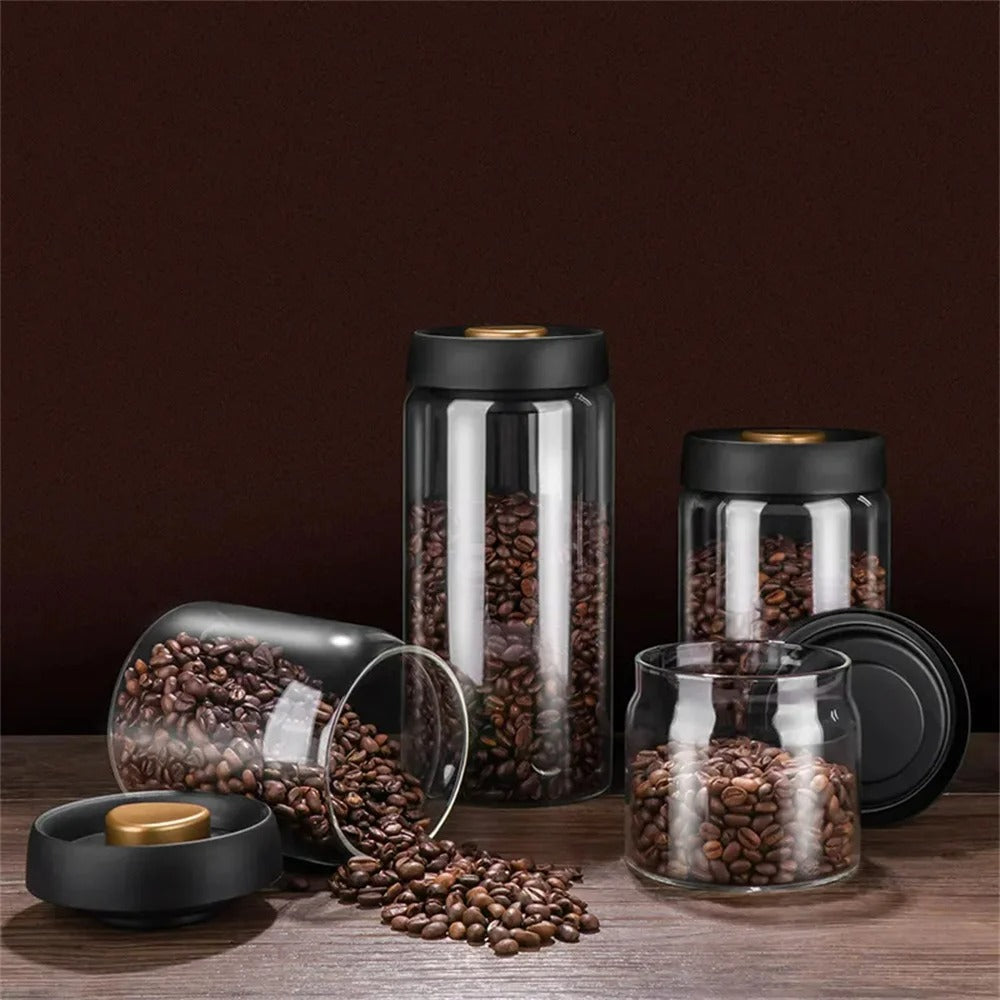 Airtight Coffee Bean Storage Container for Freshness – Sealed Canister for Home Brewing, Kitchen Storage and Daily Coffee Use