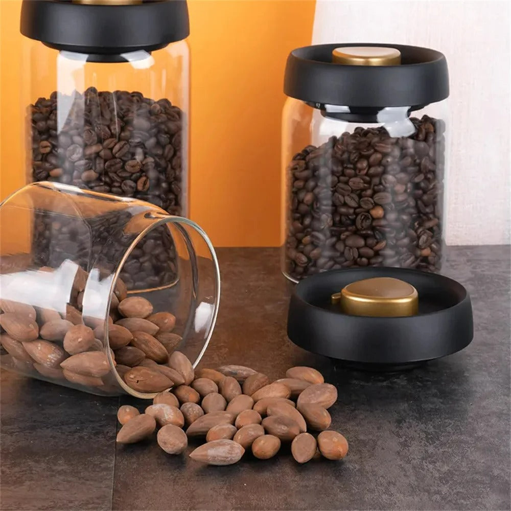 Airtight Coffee Bean Storage Container for Freshness – Sealed Canister for Home Brewing, Kitchen Storage and Daily Coffee Use