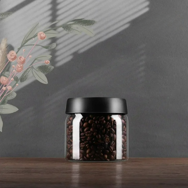 Airtight Coffee Bean Storage Container for Freshness – Sealed Canister for Home Brewing, Kitchen Storage and Daily Coffee Use