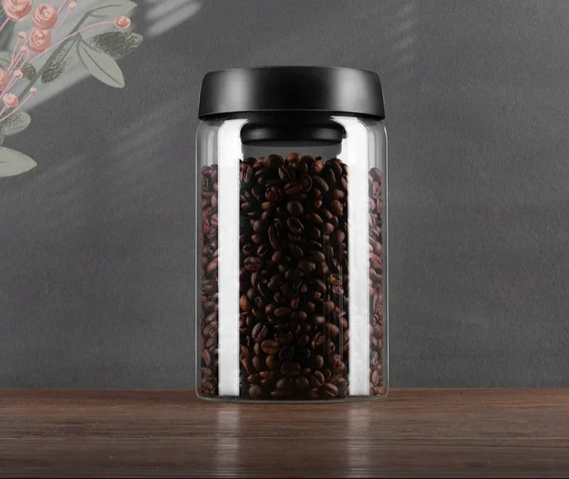 Airtight Coffee Bean Storage Container for Freshness – Sealed Canister for Home Brewing, Kitchen Storage and Daily Coffee Use