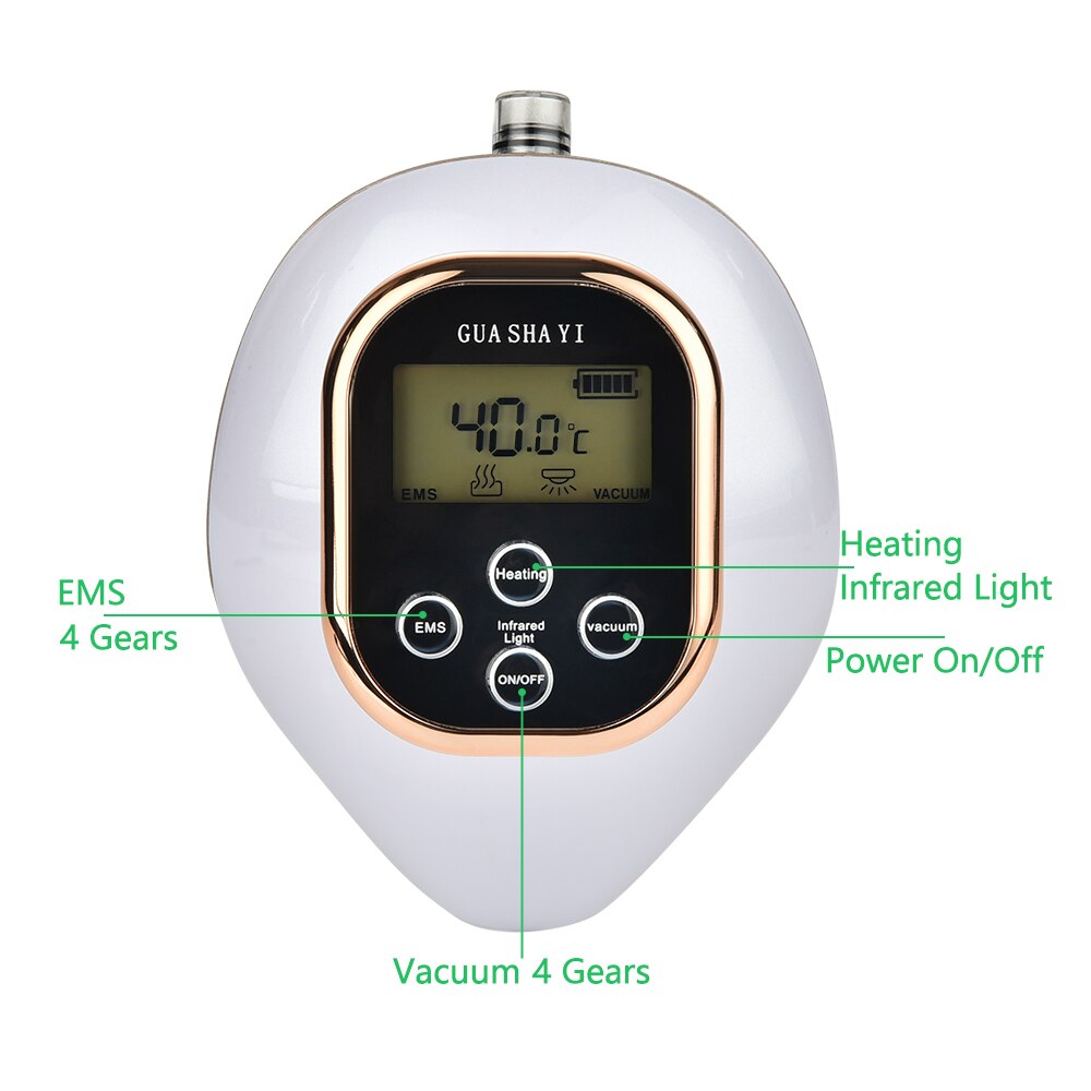 LCD Display Electric Vacuum Body Massager - Anti-Cellulite & Muscle Relief Device