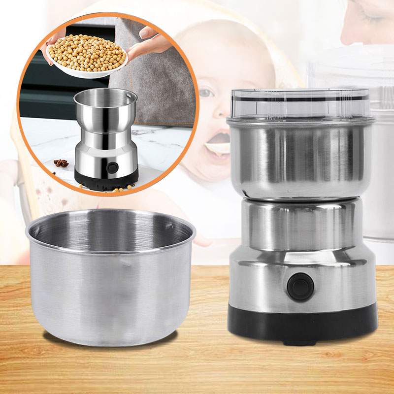 Multifunctional Portable Food Mill – Fast One-Touch Grinder for Coffee, Herbs & Spices