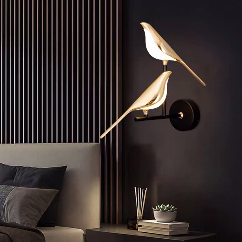 Bird-Inspired Wall Lamp for Modern Home Decor – Contemporary LED Wall Lighting for Living Room, Bedroom and Hallway