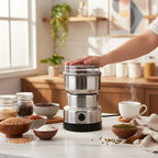 Multifunctional Portable Food Mill – Fast One-Touch Grinder for Coffee, Herbs & Spices