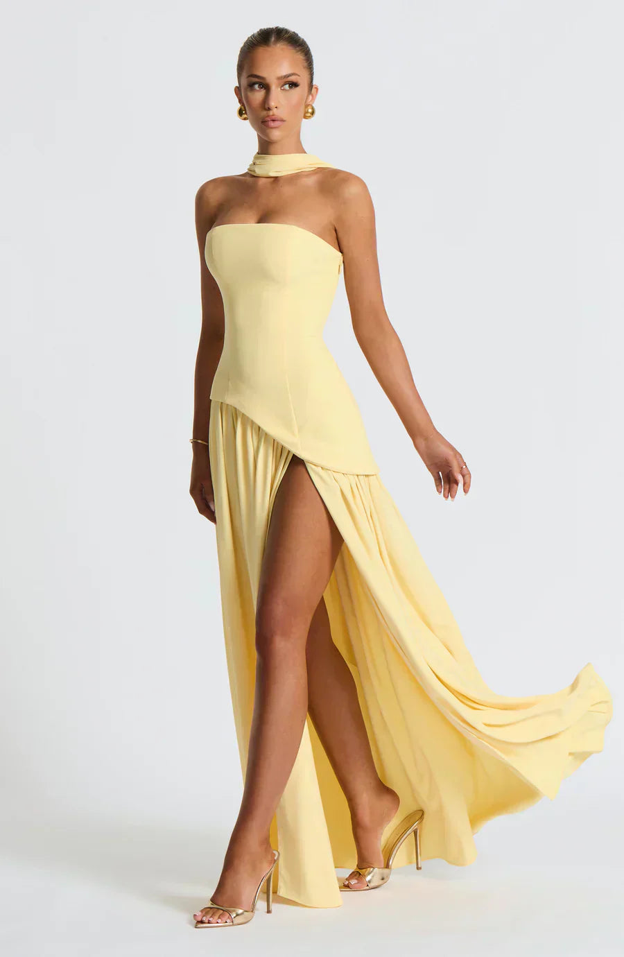 Emily | Asymmetric Maxi Dress for Women - Perfect for Wedding Guests
