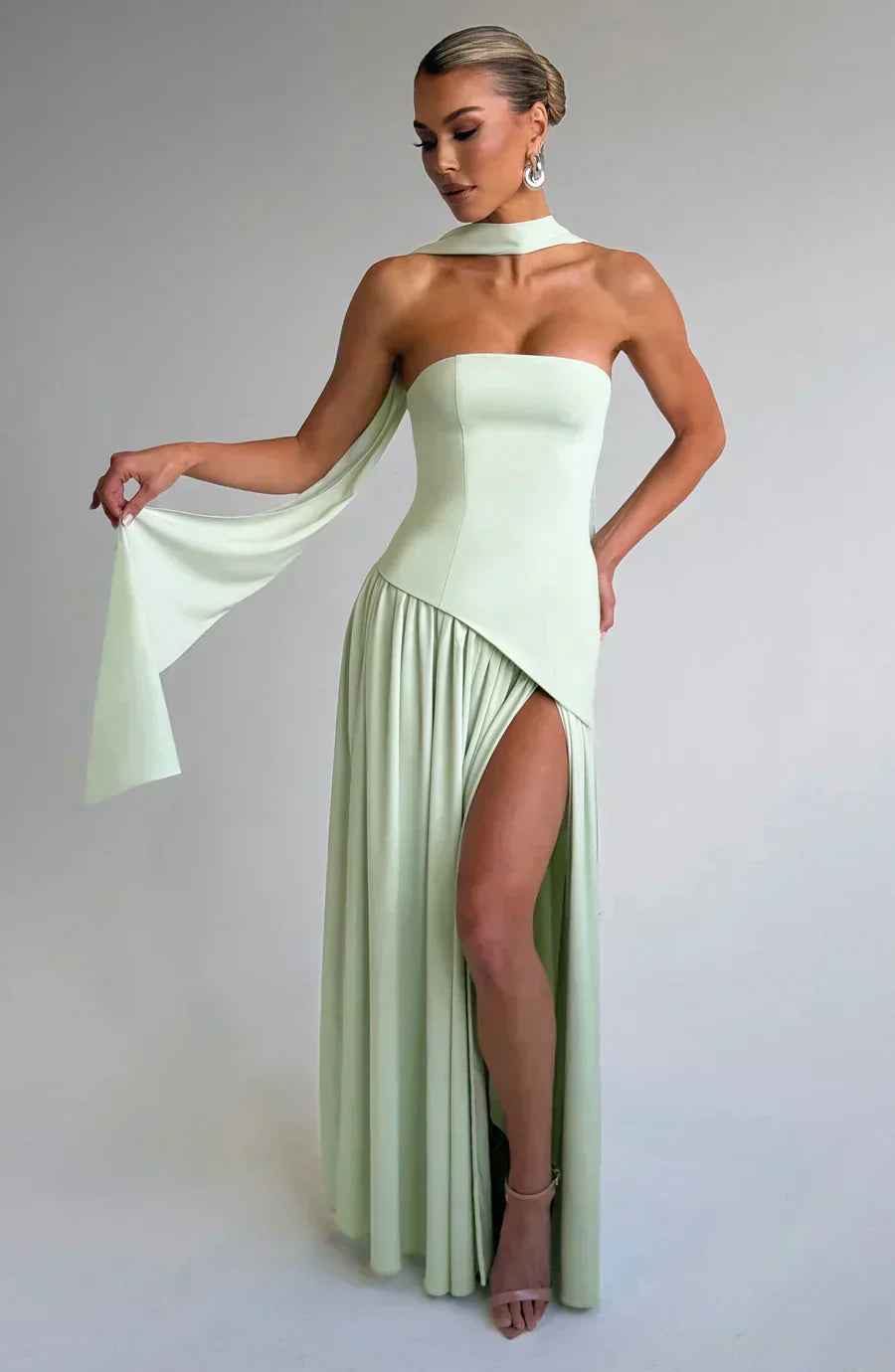 Emily | Asymmetric Maxi Dress for Women - Perfect for Wedding Guests