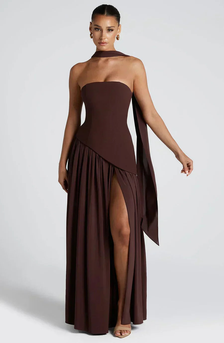 Emily | Asymmetric Maxi Dress for Women - Perfect for Wedding Guests