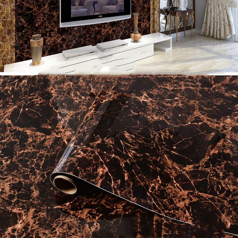 Marble Contact Paper for Countertop and Shelf Liner Peel and Stick Waterproof Wallpaper - Image 3