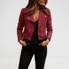 Marielle – Lightweight Versatile Leather Jacket - Chic Comfort