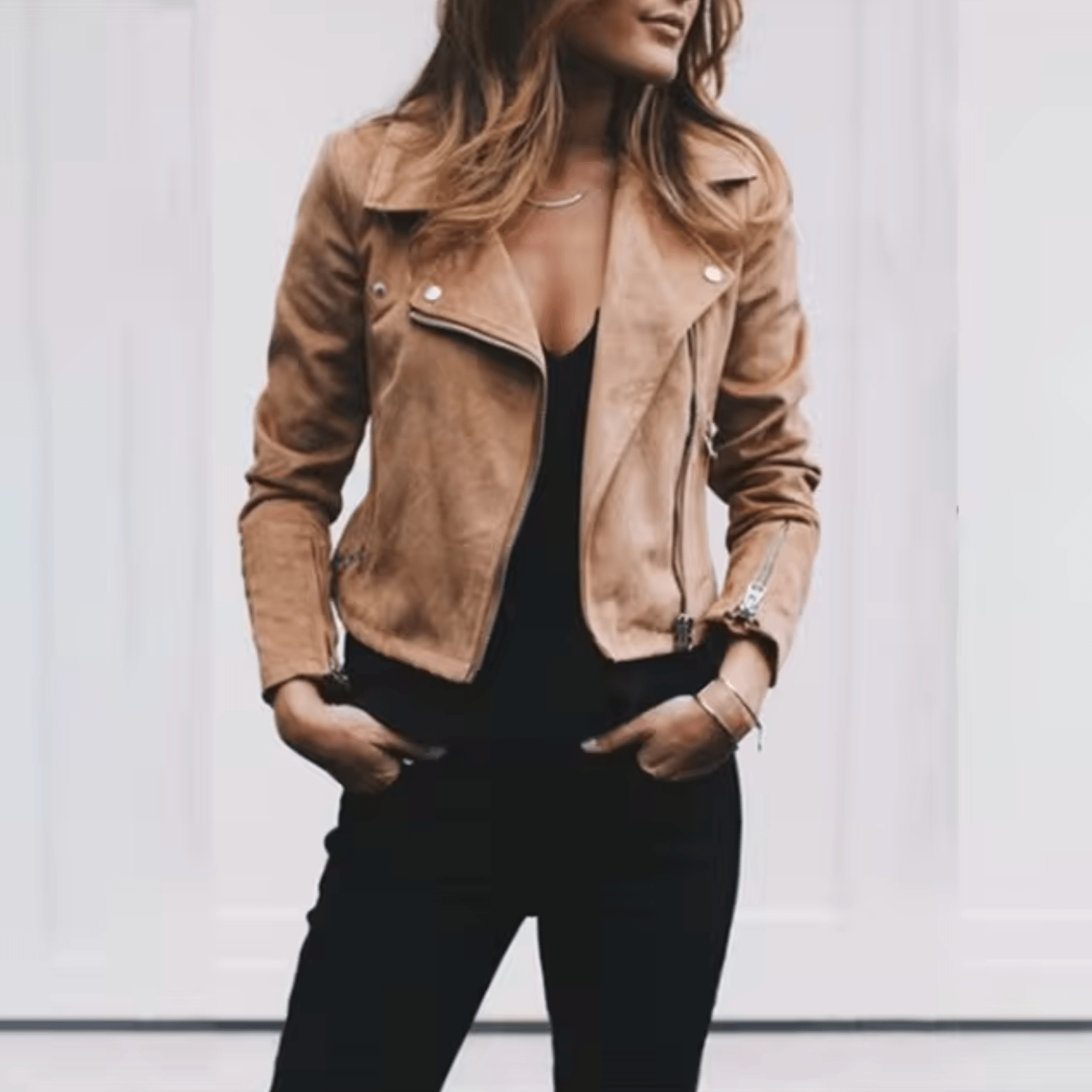 Marielle – Lightweight Versatile Leather Jacket - Chic Comfort