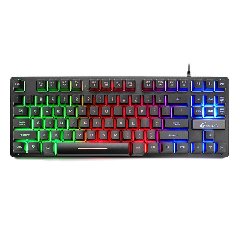 Mechanical Gaming Keyboard Compact 87-Key Tenkeyless Wired Rgb - Image 2