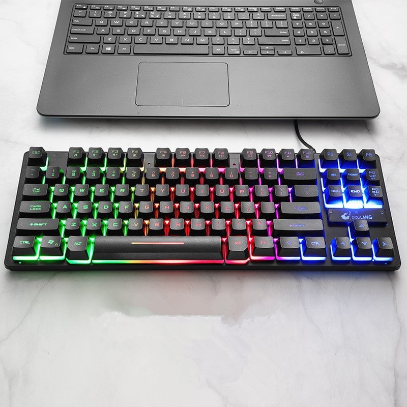 Mechanical Gaming Keyboard Compact 87-Key Tenkeyless Wired Rgb - Image 3