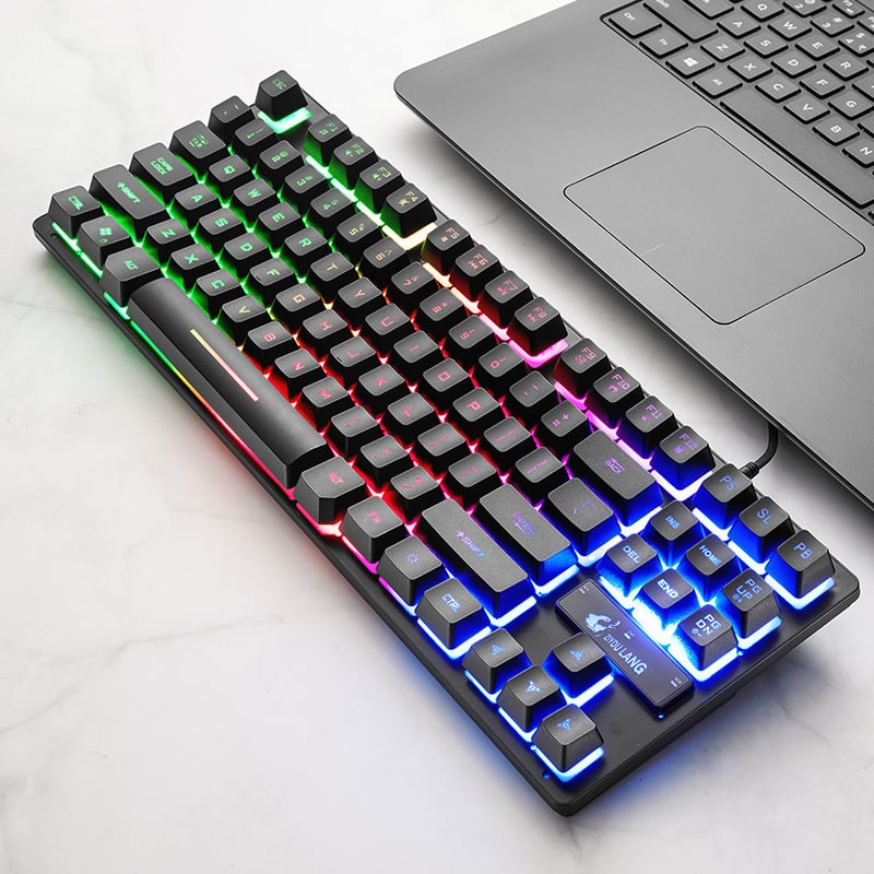 Mechanical Gaming Keyboard Compact 87-Key Tenkeyless Wired Rgb - Image 5