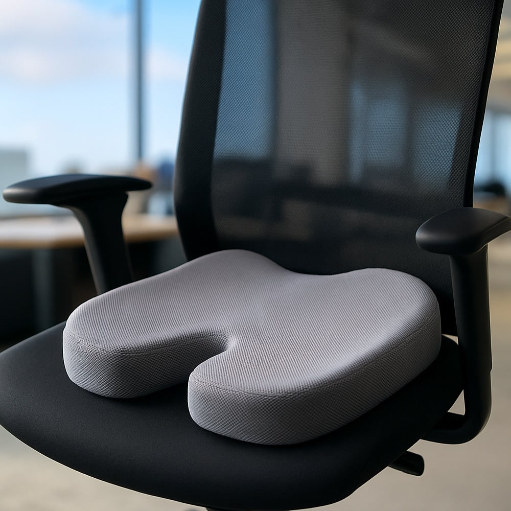 Memory Foam Seat Cushion Ergonomic Car Gel U Shaped Mesh Coccyx - Image 2