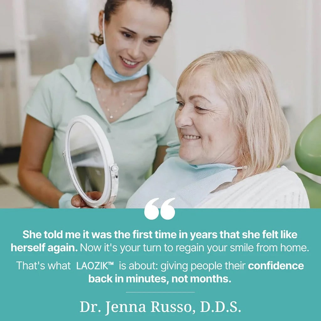 Men's Affordable Dental Implants and Dentures with Flexible Cushion Grip and Storage Case - Image 10