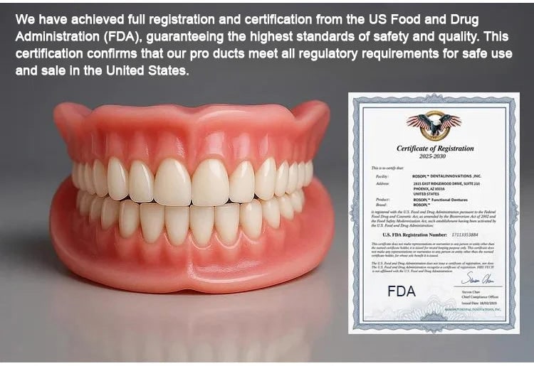Men's Affordable Dental Implants and Dentures with Flexible Cushion Grip and Storage Case - Image 3