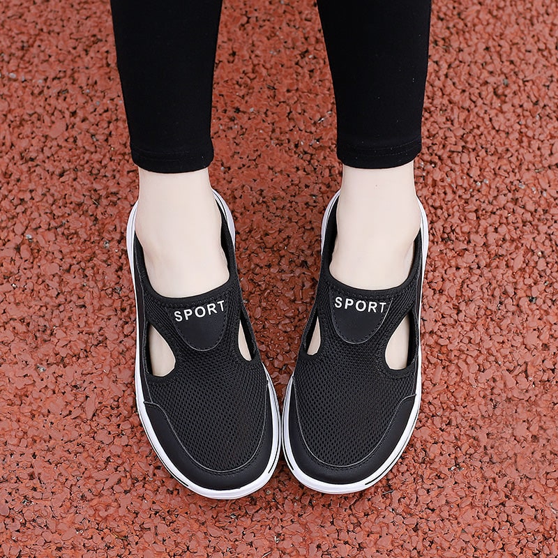 Men's Backless Mesh Sneakers with Padded Collar and Flexible Sole - Image 11