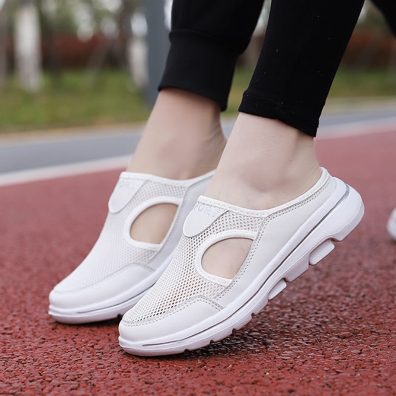 Men's Backless Mesh Sneakers with Padded Collar and Flexible Sole - Image 12