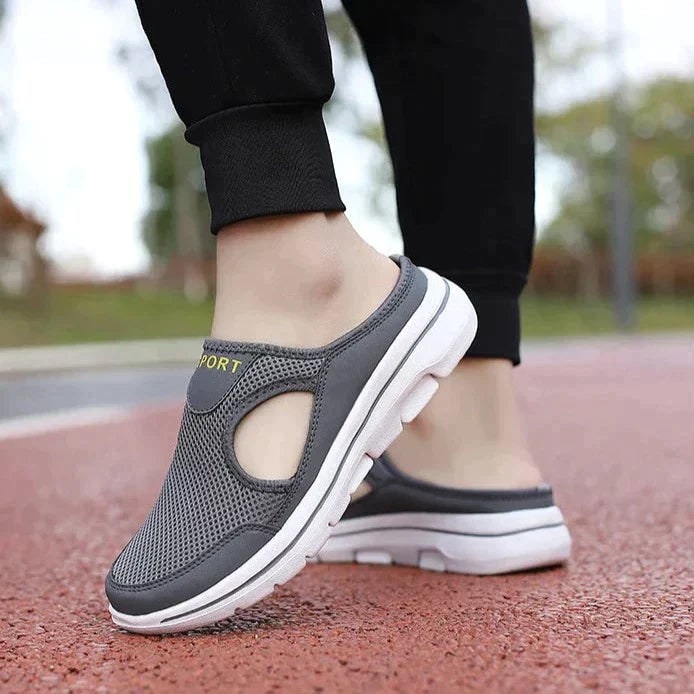 Men's Backless Mesh Sneakers with Padded Collar and Flexible Sole - Image 5