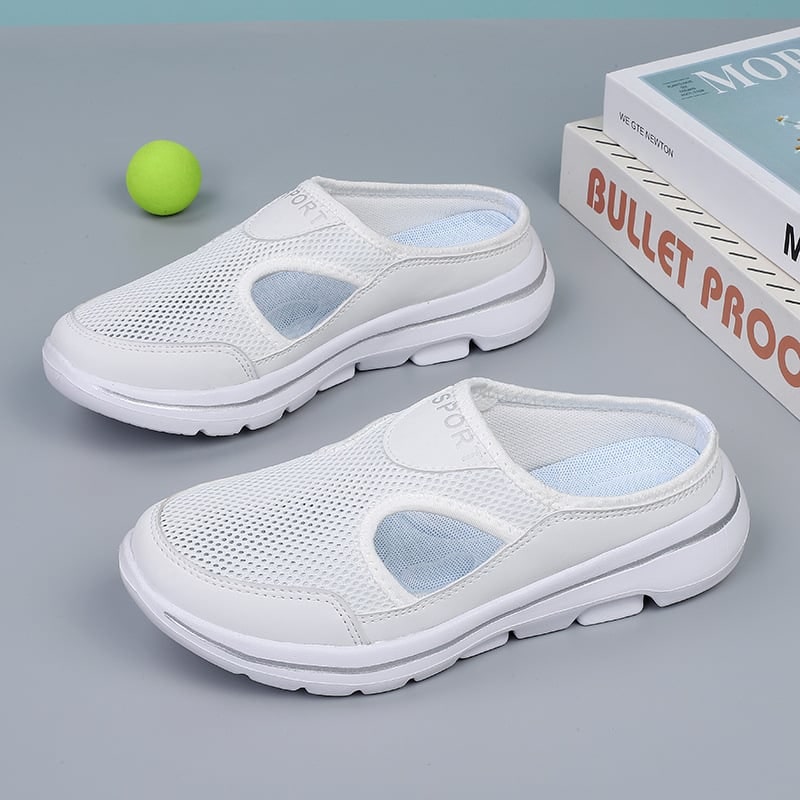 Men's Backless Mesh Sneakers with Padded Collar and Flexible Sole - Image 7