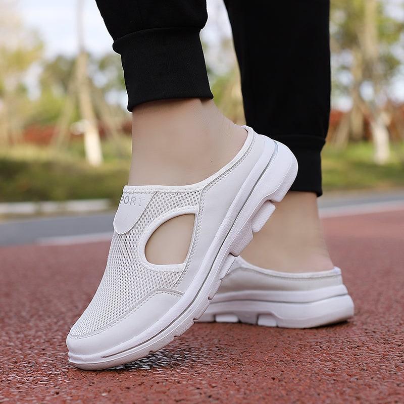 Men's Backless Mesh Sneakers with Padded Collar and Flexible Sole - Image 9