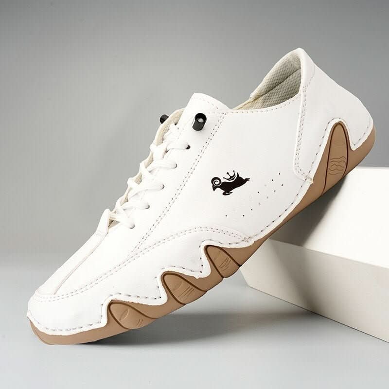 Men's Barefoot Shoes with Flexible Rubber Sole Lace-Up Closure and Textured Tread - Image 2