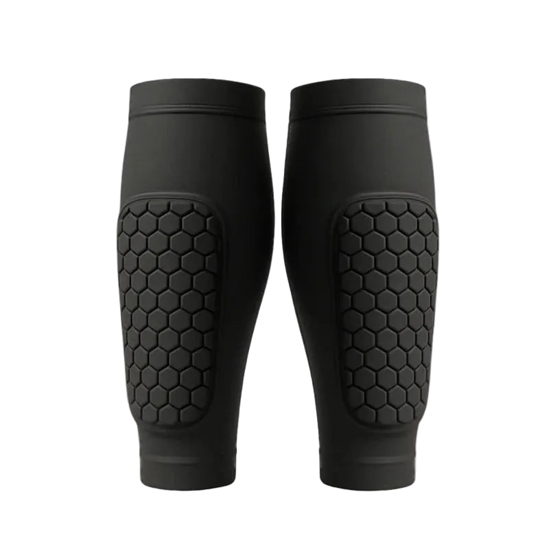 Men's Calf Compression Sleeves with Honeycomb Padding and Shin Guard Support - Image 1