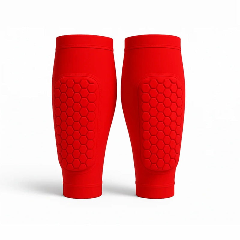 Men's Calf Compression Sleeves with Honeycomb Padding and Shin Guard Support - Image 3