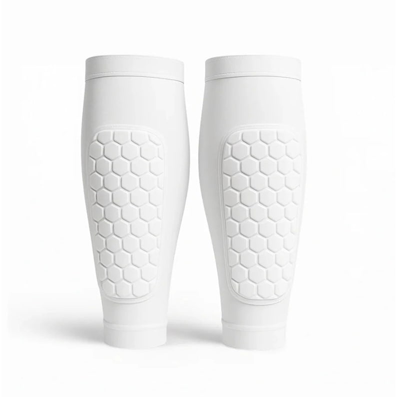 Men's Calf Compression Sleeves with Honeycomb Padding and Shin Guard Support - Image 4