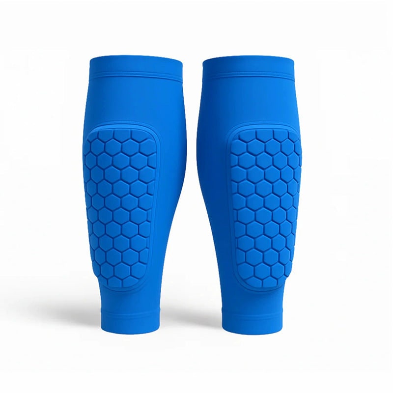 Men's Calf Compression Sleeves with Honeycomb Padding and Shin Guard Support - Image 5