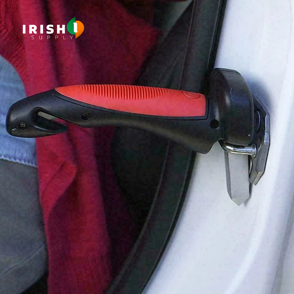Men's Car Door Handle Assist with Emergency Window Breaker and Seatbelt Cutter - Image 4