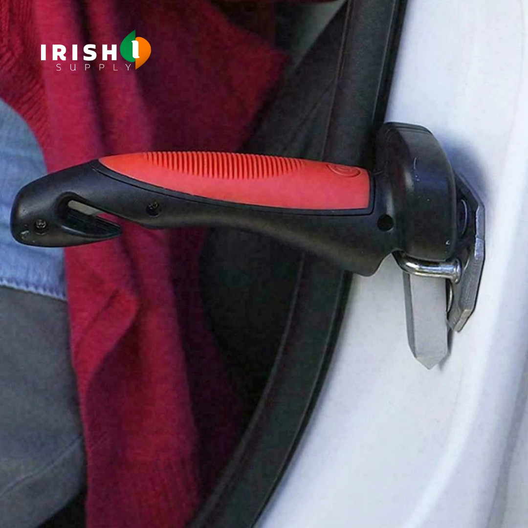 Men's Car Door Handle Assist with Emergency Window Breaker and Seatbelt Cutter - Image 4
