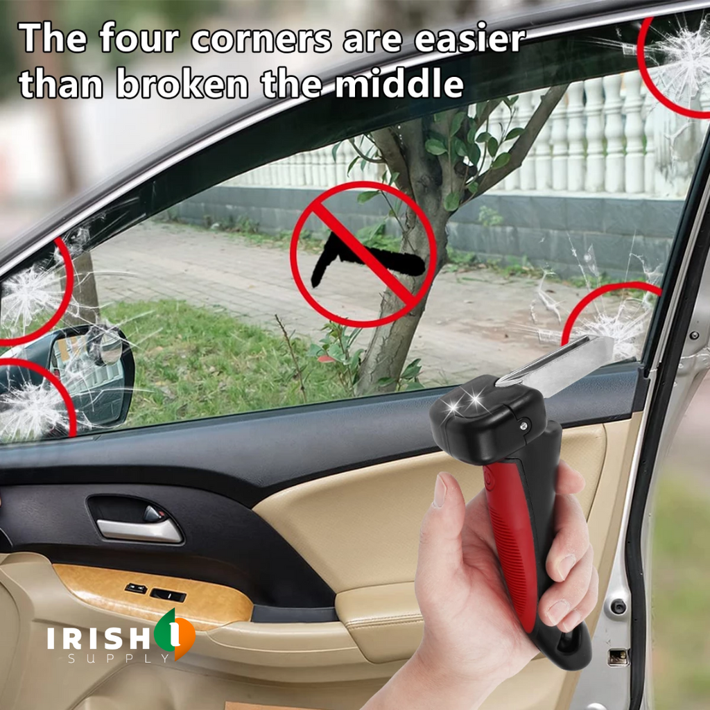 Men's Car Door Handle Assist with Emergency Window Breaker and Seatbelt Cutter - Image 5