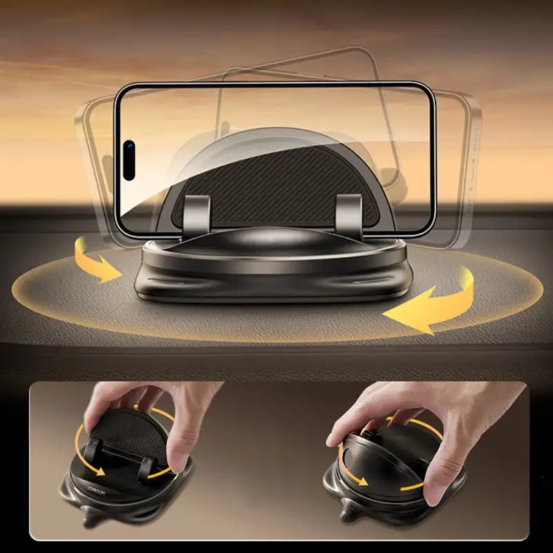 Men's Car Phone Holder Mount for Vehicle Dashboard with 360 Degree Rotating Clamshell Design - Image 2