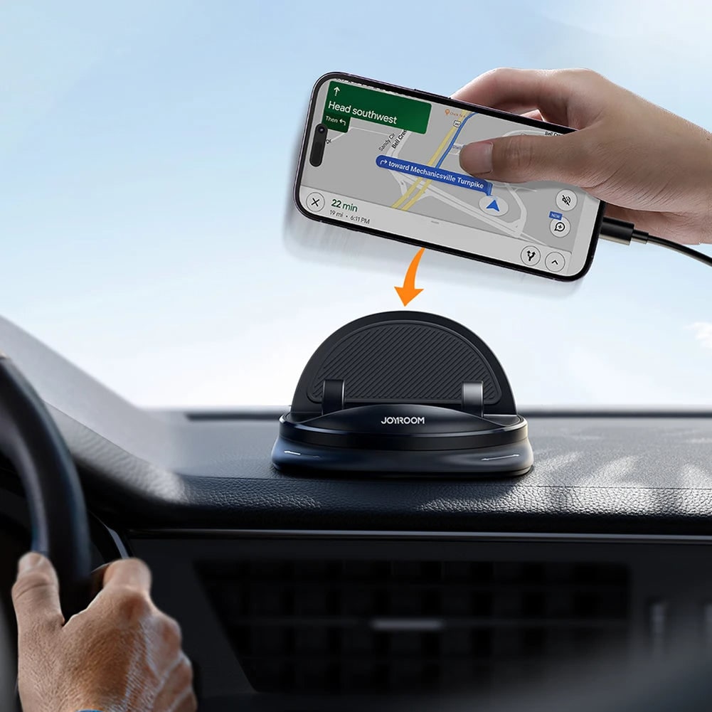 Men's Car Phone Holder Mount for Vehicle Dashboard with 360 Degree Rotating Clamshell Design - Image 3