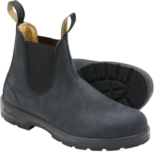 Men's Chelsea Ankle Boots with Elastic Side Panels and Pull Tabs Waterproof Slip-On - Image 4