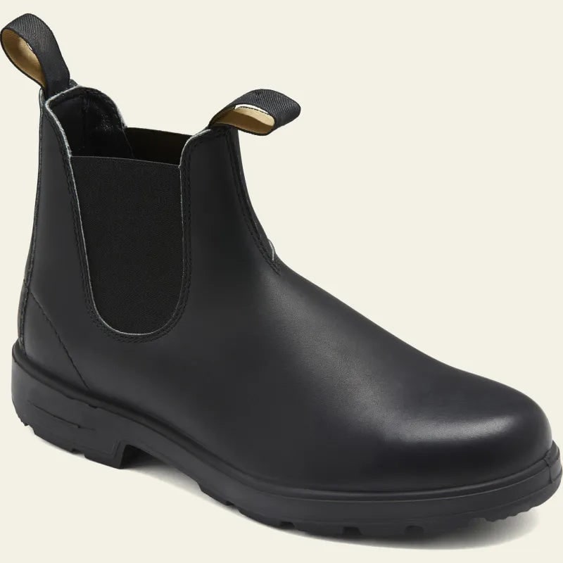 Men's Chelsea Ankle Boots with Elastic Side Panels and Pull Tabs Waterproof Slip-On - Image 5
