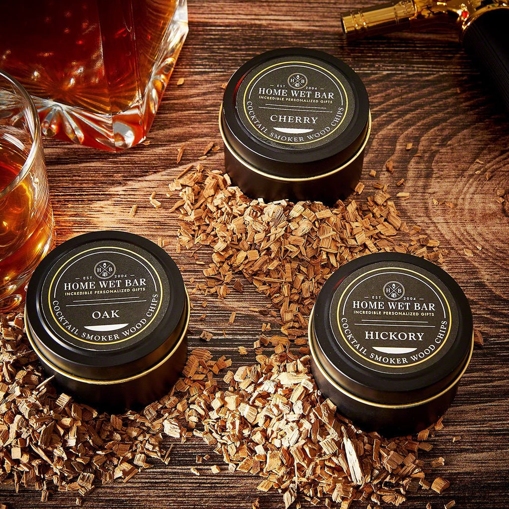 Men's Cocktail Wood Chips Smoking Set with Oak Cherry and Hickory - Image 1