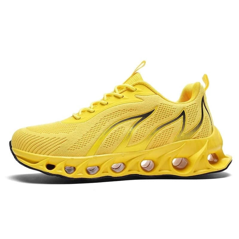 Mens Cushioned Running Shoes Athletic Orthopedic Breathable Mesh Blade Sole Supportive Sneakers - Image 5