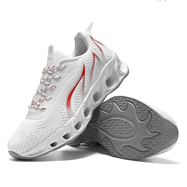 Mens Cushioned Running Shoes Athletic Orthopedic Breathable Mesh Blade Sole Supportive Sneakers - Image 8