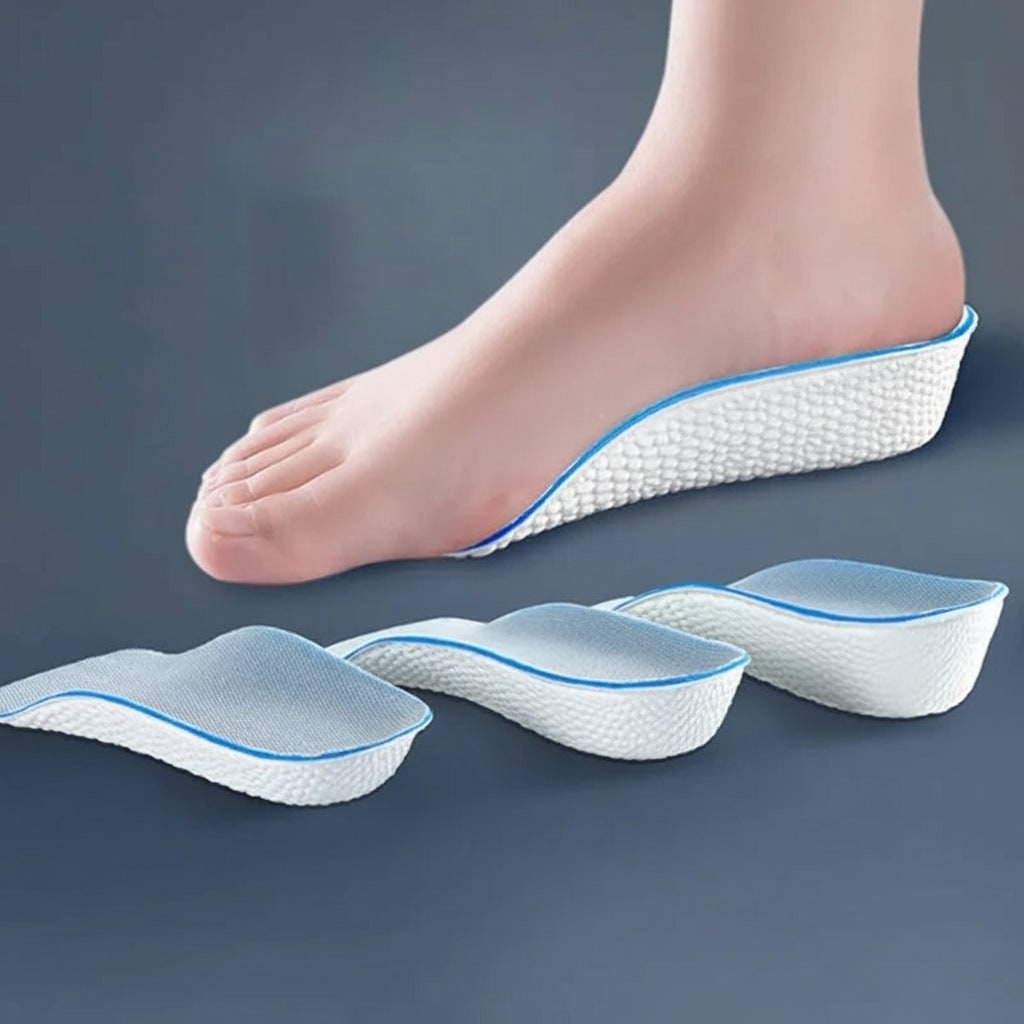 Men's Custom Arch Support Insoles with Height Boost and Ergonomic Heel - Image 1