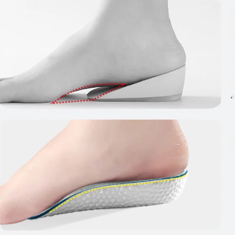 Men's Custom Arch Support Insoles with Height Boost and Ergonomic Heel - Image 2