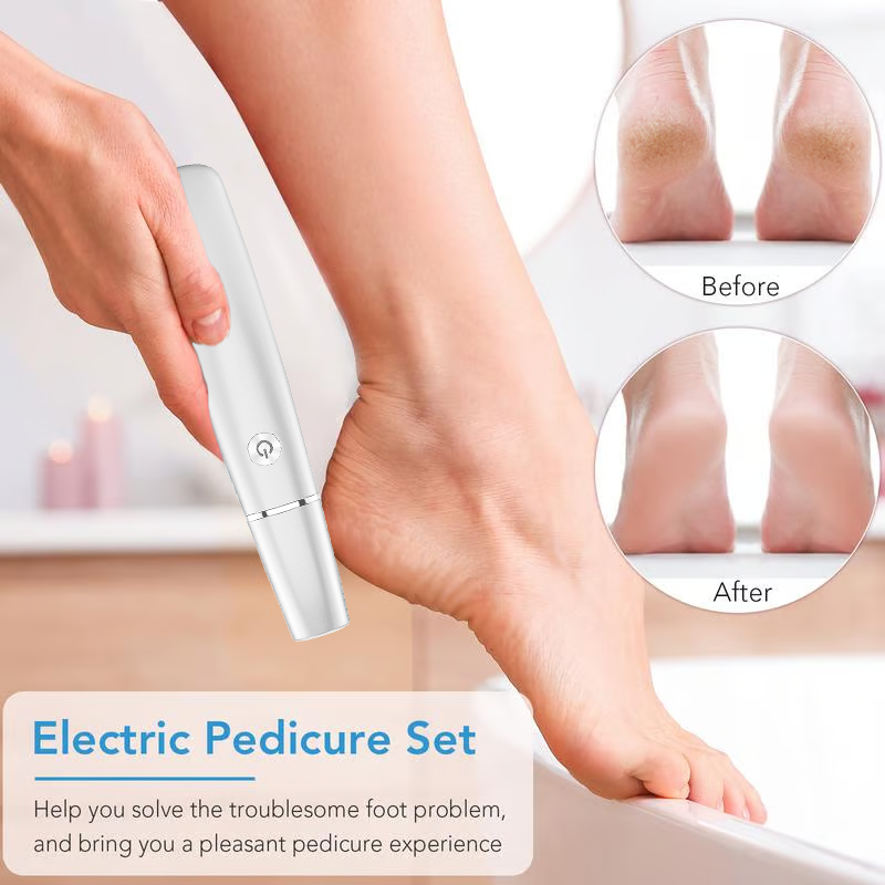 Men's Electric Foot File and Callus Remover with Rechargeable Roller Head - Image 1