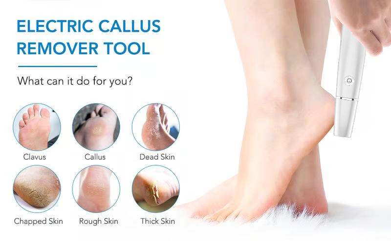 Men's Electric Foot File and Callus Remover with Rechargeable Roller Head - Image 14